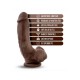 Ρεαλιστικό Ομοίωμα Πέους Με Βεντούζα - Blush Loverboy The Mechanic Chocolate 22.8cm