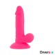 Ροζ Ρεαλιστικό Ομοίωμα Πέους Με Δόνηση - Diversia Flexible Vibrating Dildo Pink 17cm