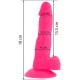 Ροζ Ρεαλιστικό Ομοίωμα Πέους Με Δόνηση - Diversia Flexible Vibrating Dildo Pink 18cm