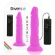 Μωβ Ρεαλιστικό Ομοίωμα Πέους Με Δόνηση - Diversia Flexible Vibrating Dildo Purple 23cm