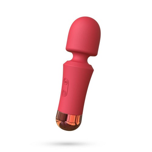 Κόκκινη Μίνι Συσκευή Μασάζ 10 Ταχυτήτων - Crushious Wanda Mini Rechargeable Wand Terracota 12.5cm