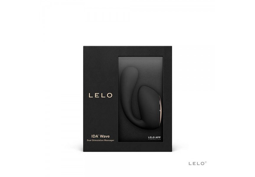 Δονητής Ζευγαριών Με Εφαρμογή Κινητού - Lelo Ida Wave Dual Stimulation Massager Black