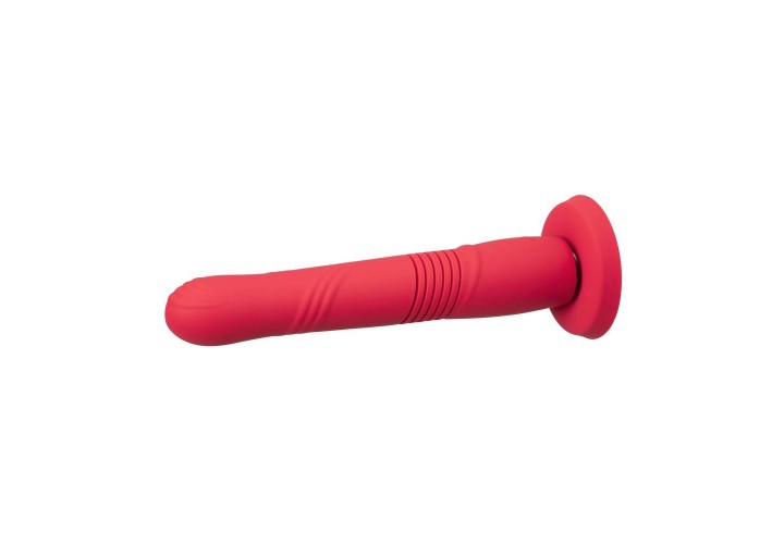 Δονητής Με Κίνηση Πάνω Κάτω & Εφαρμογή Κινητού - Lovense Gravity Thrusting Dildo Red 13cm