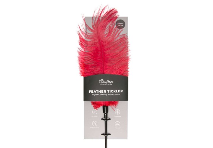 Κόκκινο Φετιχιστικό Φτερό - Easy Toys Fetish Collection Red Feather Tickler
