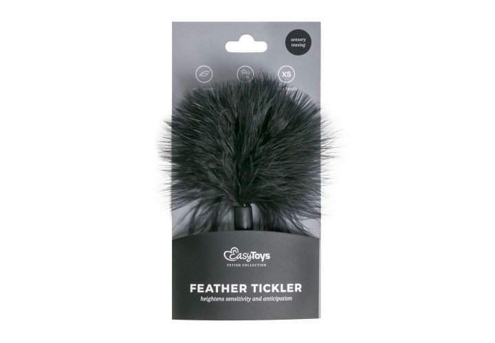 Easytoys Small Feather Tickler Black