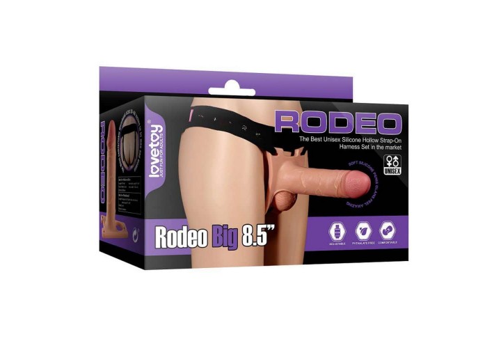 Lovetoy Rodeo Big Silicone Hollow Strap On 20cm