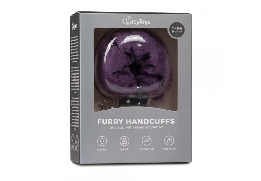 Easytoys Furry Handcuffs Purple