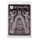 Σφιγκτήρες Θηλών Με Αλυσίδα & Κόσμημα - Purple Chain Nipple Clamps