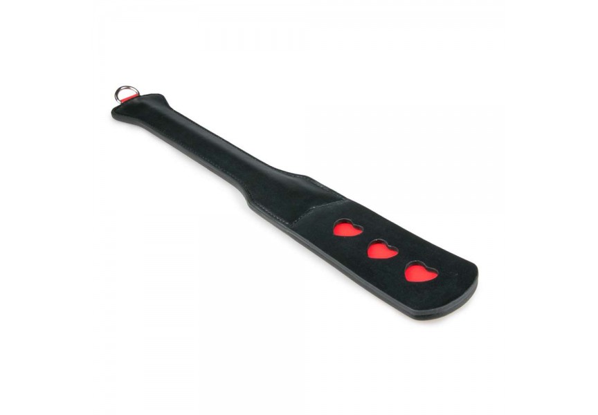 Easytoys Fetish Collection Long Leather Paddle With Heart