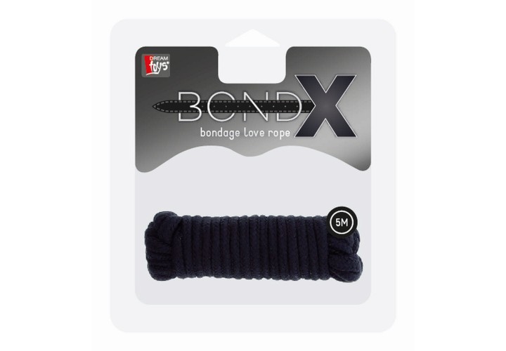 Μαύρο Σχοινί Δεσίματος - Dream Toys Bondage Love Rope Black 5m