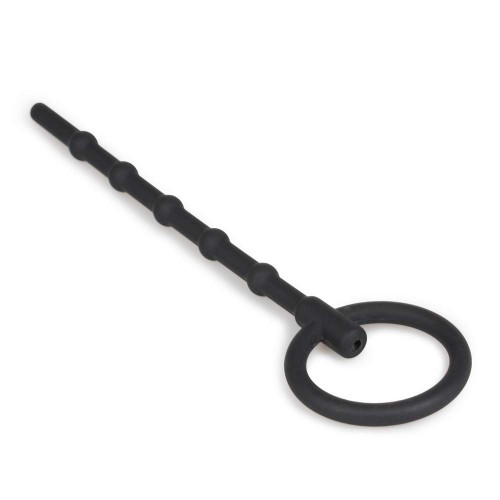 Σφήνα Ουρήθρας Σιλικόνης - Sinner Gear Long Hollow Silicone Penis Plug Black 16cm