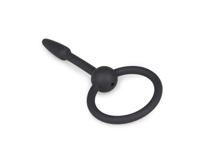 Μικρή Σφήνα Ουρήθρας Με Άνοιγμα - Small Silicone Penis Plug With Pull Ring