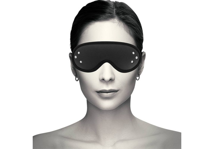 Μαύρη Δερμάτινη Μάσκα Ματιών - Coquette Chic Desire Fantasy Vegan Leather Blind Mask