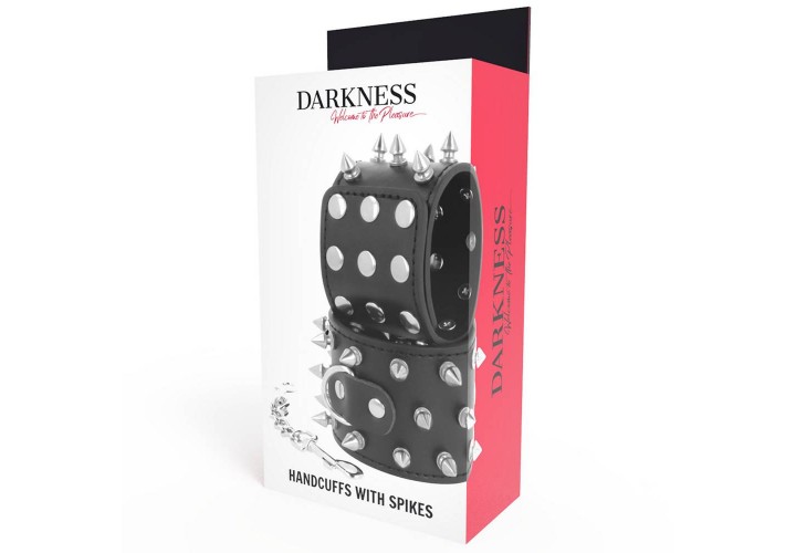 Μαύρες Χειροπέδες Με Καρφιά - Darkness Kulls And Bones Handcuffs With Spikes
