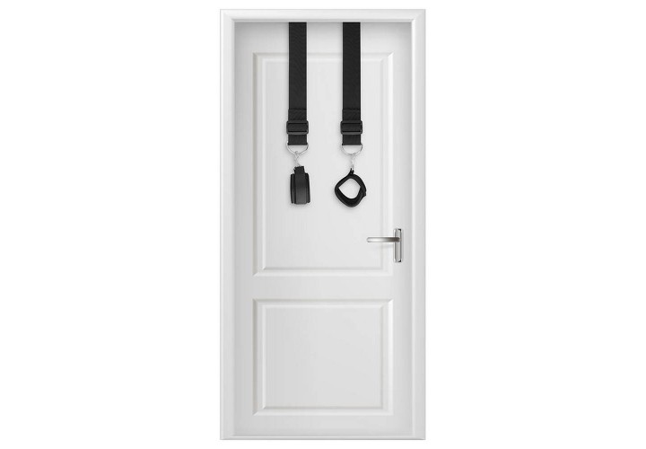 Μαύρες Χειροπέδες Με Άγκυρες Πόρτας - Darkness Bondage Door Cuffs