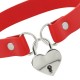 Κόκκινο Choker - Coquette Chic Desire Hand Crafted Choker Keys Heart Red