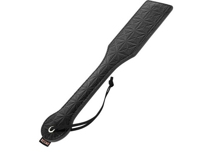 Μαύρο Ανάγλυφο Φετιχιστικό Κουπί - Begme Black Edition Vegan Leather Paddle
