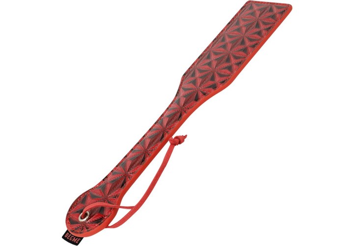 Κόκκινο Ανάγλυφο Φετιχιστικό Κουπί - Begme Red Edition Vegan Leather Shovel 32.5cm