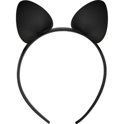 Coquette Chic Desire Headband With Cat Ears Black