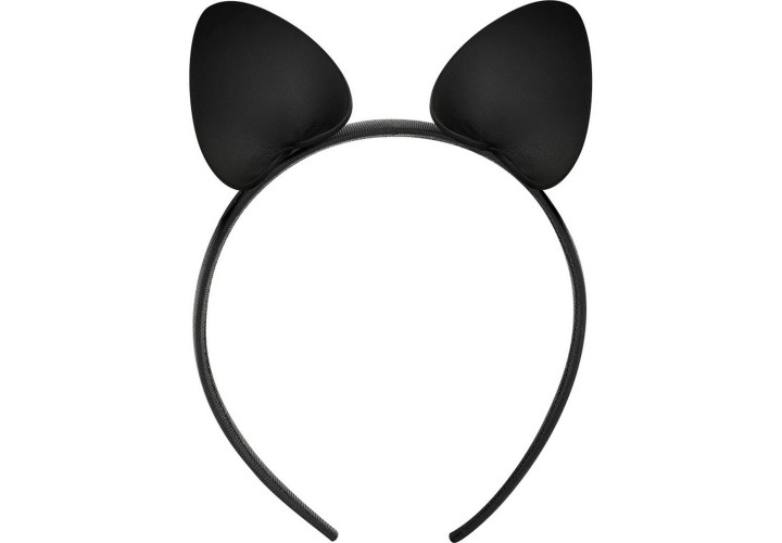 Coquette Chic Desire Headband With Cat Ears Black