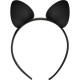 Μαύρη Στέκα Με Αυτιά Γάτας - Coquette Chic Desire Headband With Cat Ears Black