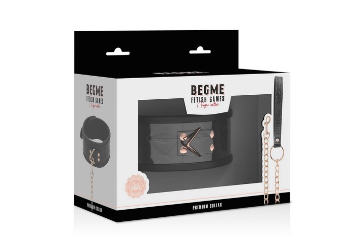 Begme Black Edition Premium Vegan Leather Collar
