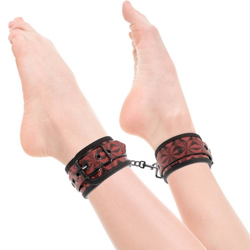 Κόκκινες Ανάγλυφες Ποδοπέδες - Begme Red Edition Ankle Cuffs