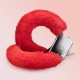 Μεταλλικές Χειροπέδες Με Κόκκινο Γουνάκι - Crushious Love Cuffs Furry Handcuffs Red
