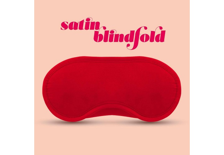 Κόκκινη Σατέν Μάσκα - Crushious Satin Blindfold Red