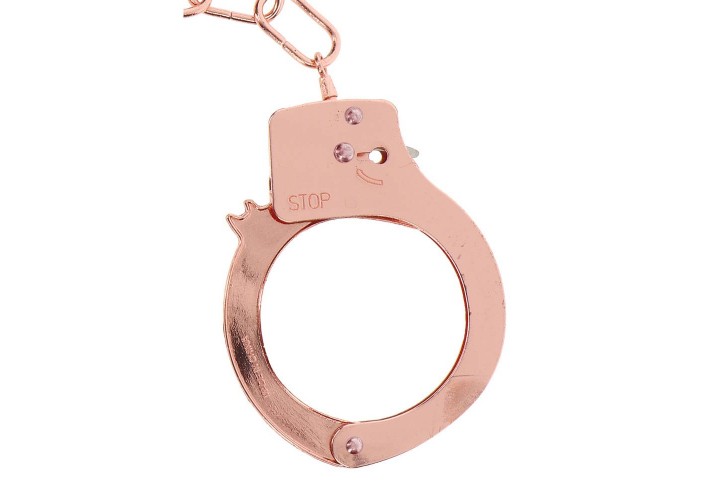 Ροζ Χρυσές Μεταλλικές Χειροπέδες - Metal Handcuffs Rose Gold