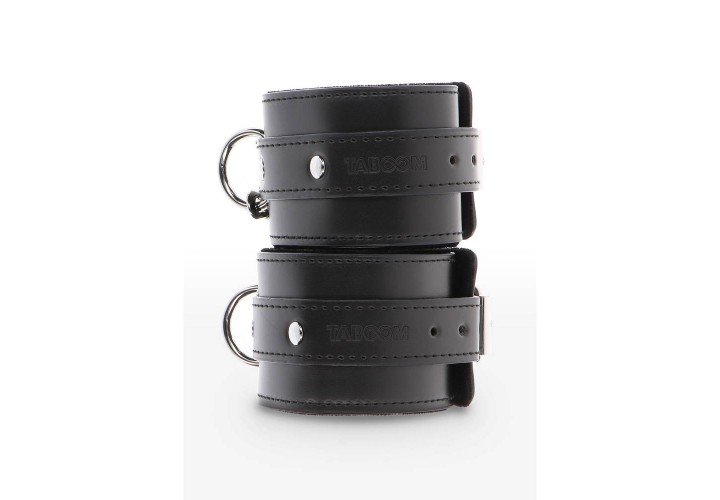 Μαύρες Δερμάτινες Ρυθμιζόμενες Ποδοπέδες - Taboom Ankle Cuffs