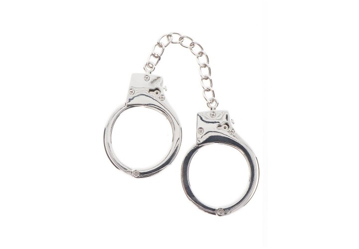 Μεταλλικές Χειροπέδες - Silver Plated BDSM Handcuffs