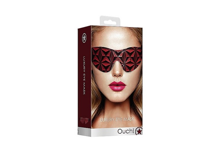 Κόκκινη Ανάγλυφη Μάσκα Ματιών - Ouch! Luxury Eye Mask