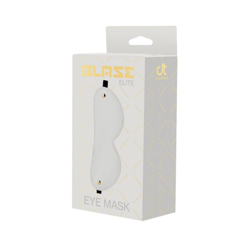 Λευκή Δερμάτινη Μάσκα Ματιών - Dream Toys Blaze Elite Eye Mask White