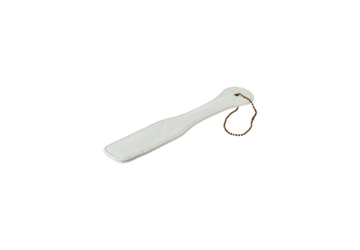 Λευκό Δερμάτινο Φετιχιστικό Κουπί - Dream Toys Blaze Elite Paddle White