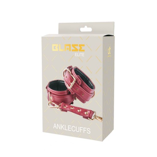 Κόκκινες Δερμάτινες Ποδοπέδες - Dream Toys Blaze Elite Anklecuffs Red