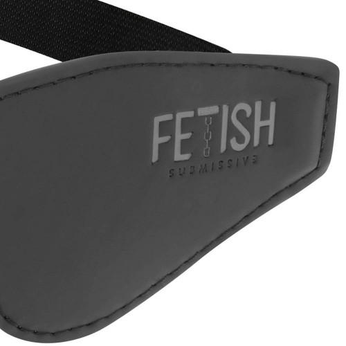 Μαύρη Δερμάτινη Μάσκα Ματιών - Fetish Submissive Mask Vegan Leather