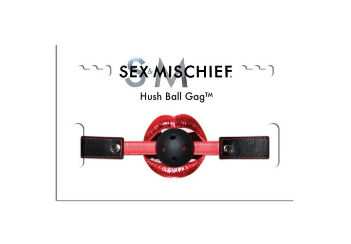 Μαύρο Φίμωτρο Με Τρύπες - Sportsheets Sex & Mischief Hush Ball Gag