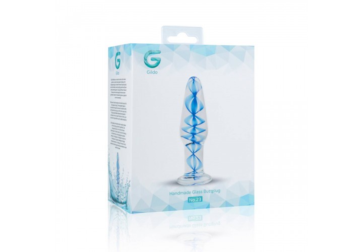Γυάλινη Πρωκτική Σφήνα - Gildo Handmade Glass No.23 Buttplug 10.5cm