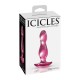 Ροζ Γυάλινη Πρωκτική Σφήνα - Pipedream Icicles No.73 Glass Anal Plug Pink 11cm