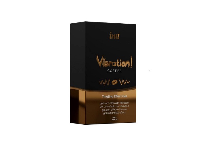 Διεγερτικό Στοματικό Τζελ Με Δόνηση & Γεύση - Intt Vibration Coffee Tingling Gel 15ml