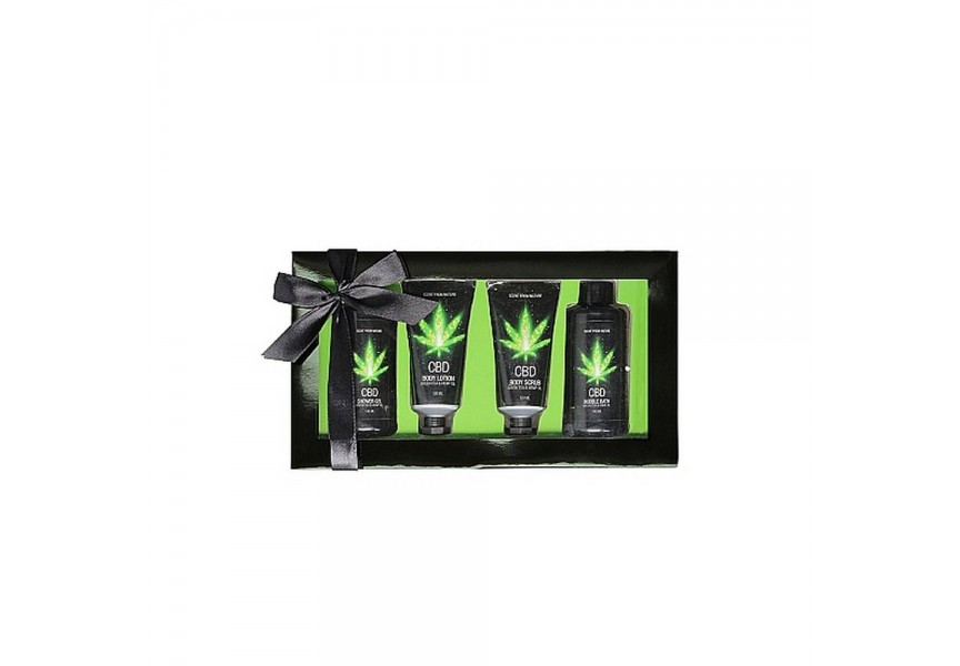 Σετ Περιποίησης Μπάνιου Με Κάνναβη - CBD Bath & Shower Luxe Gift Set Green Tea Hemp Oil