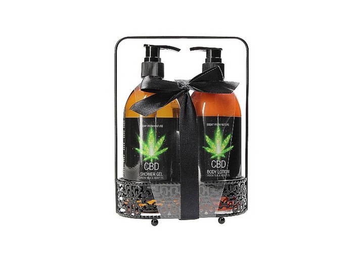Σετ Περιποίησης Με Κάνναβη - CBD Bath & Shower Luxe Care Set Green Tea Hemp Oil