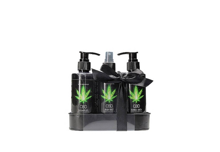 Σετ Περιποίησης Με Κάνναβη - CBD Bath & Shower Care Set Green Tea Hemp Oil