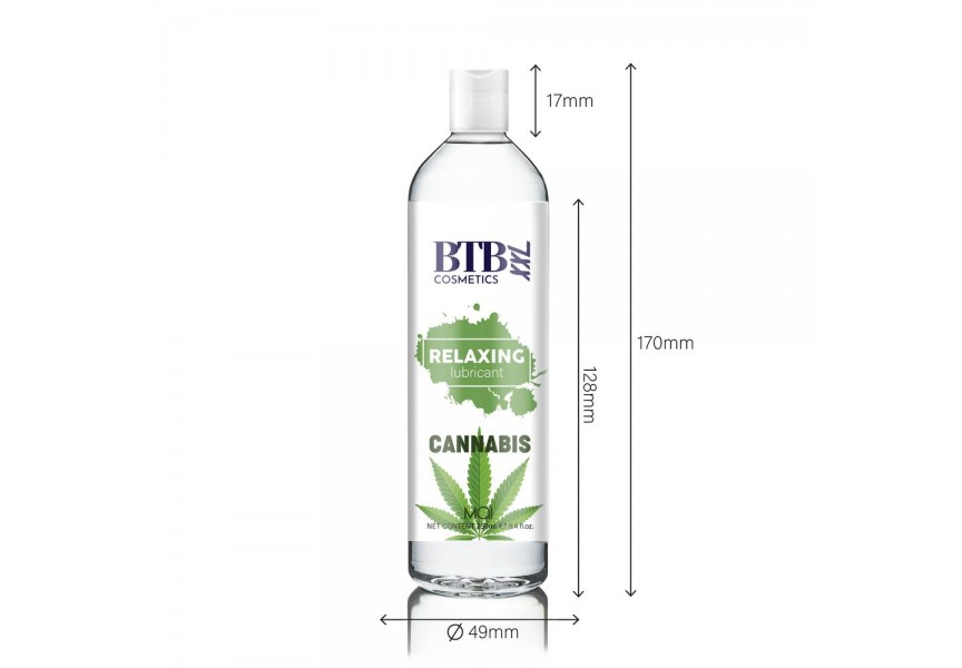 Χαλαρωτικό Λιπαντικό Κάνναβης - BTB Waterbased Cannabis Lubricant 250ml