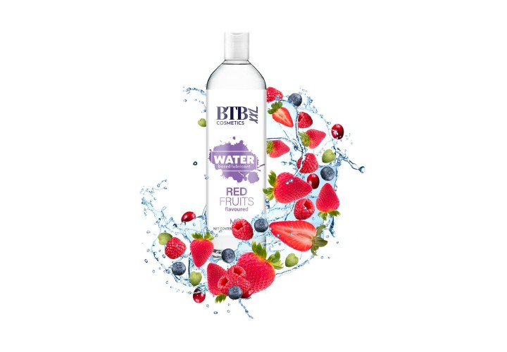 Λιπαντικό Νερού Με Γεύση Φρούτων - BTB Waterbased Flavored Red Fruits Lubricant 250ml