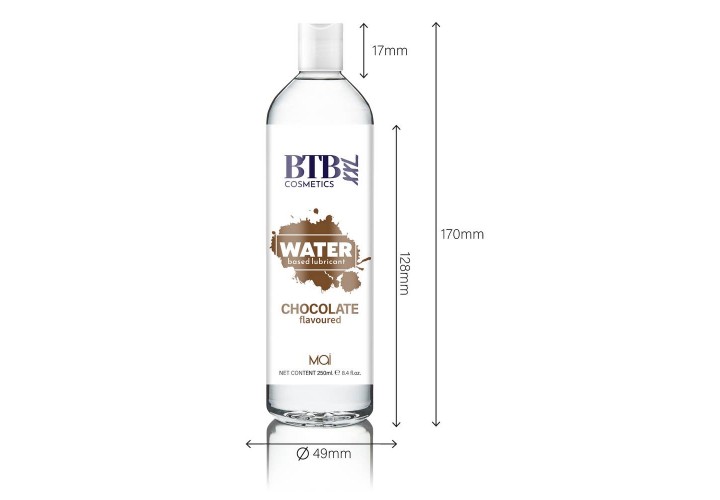 BTB Waterbased Flavored Chocolate Lubricant 250mll