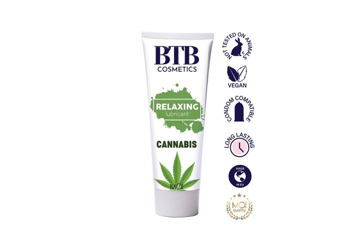Χαλαρωτικό Λιπαντικό Κάνναβης - BTB Waterbased Cannabis Lubricant 100ml