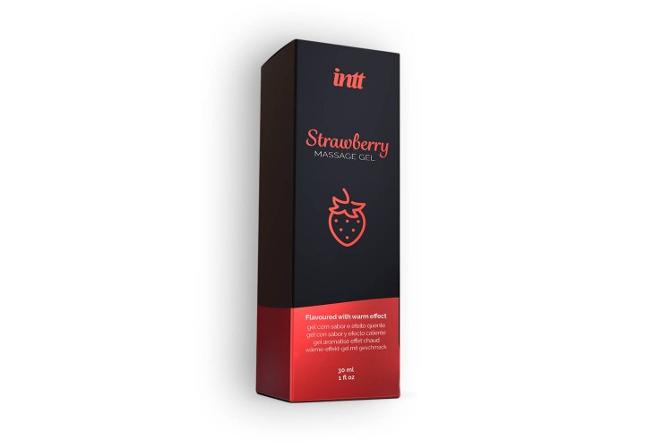 Θερμαντικό Τζελ Για Μασάζ & Στοματικό Με Γεύση Φράουλα - Intt Strawberry Flavoured Warming Massage Gel 30ml