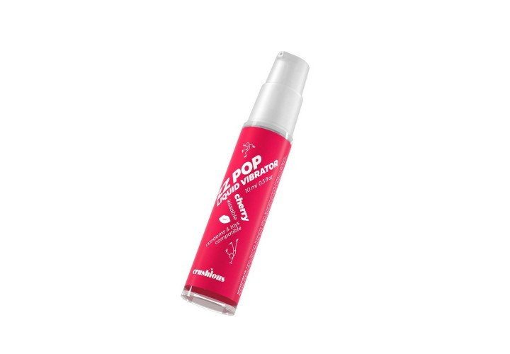 Τζελ Ερεθισμού Με Γεύση & Δόνηση - Crushious ZZ Pop Liquid Vibrator Cherry Aroma 10ml